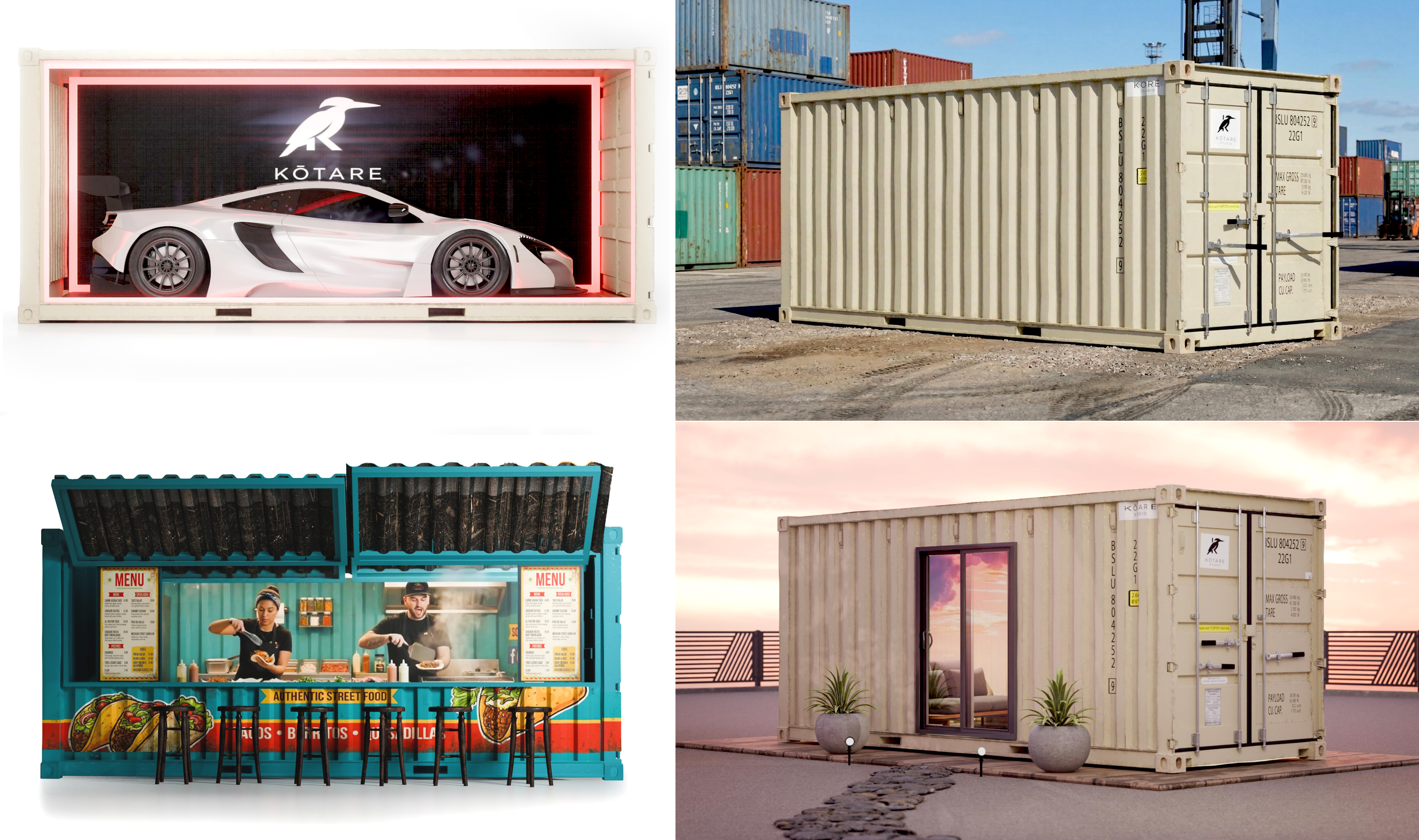 Shipping Container Renders for Trade Me Listings | Kotare Studio NZ